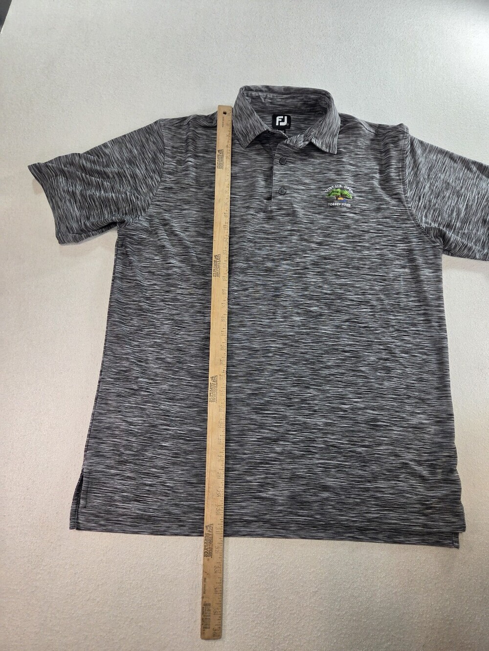 FootJoy Gray Torrey Pines US Open Golf Polo Large - Picture 5 of 7